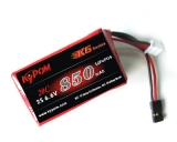850mAh 6.6V, 2S 20C